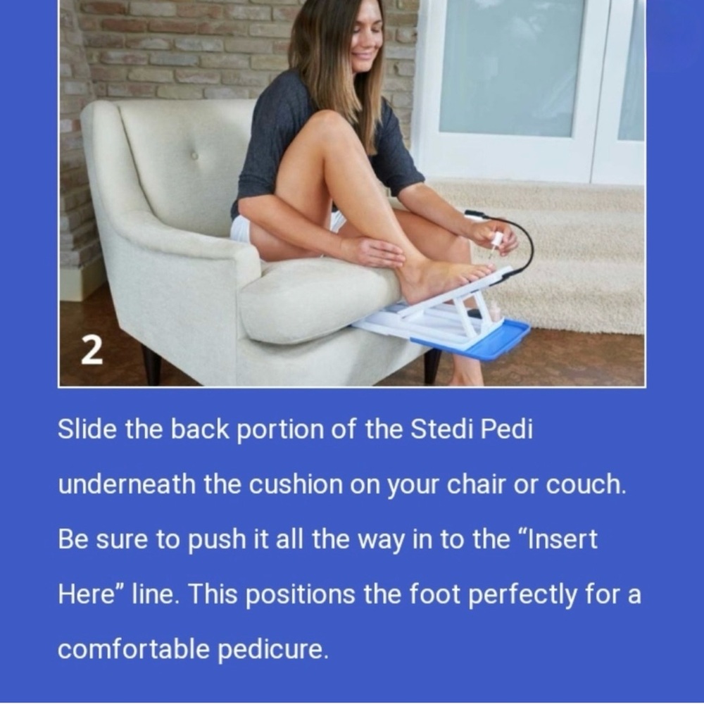 Stedi Pedi Foot Care Pedicure Device in Lavender White - Picture 5 of 7